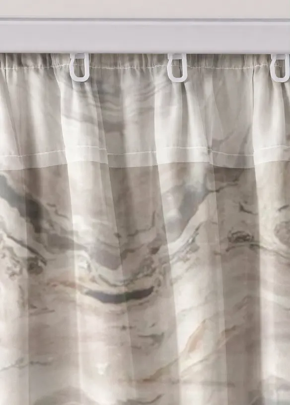 Tenda trasparente con stampa (pacco da 1), bonprix