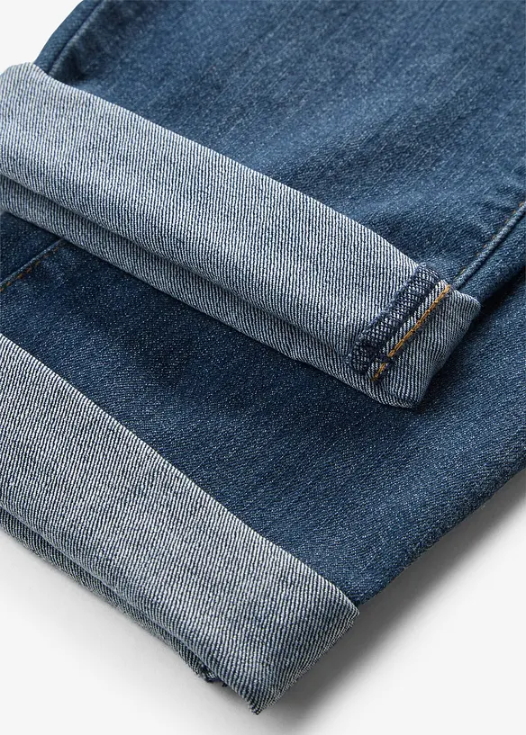 Jeans elasticizzati straight, vita media, bonprix