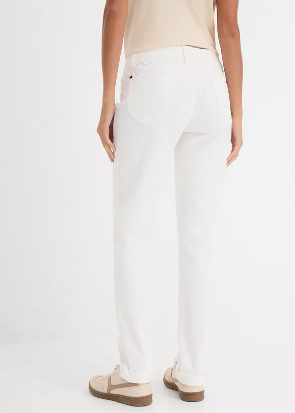 Jeans elasticizzati straight, vita media, bonprix