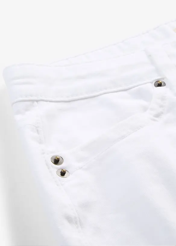 Jeans elasticizzati straight, vita media, bonprix