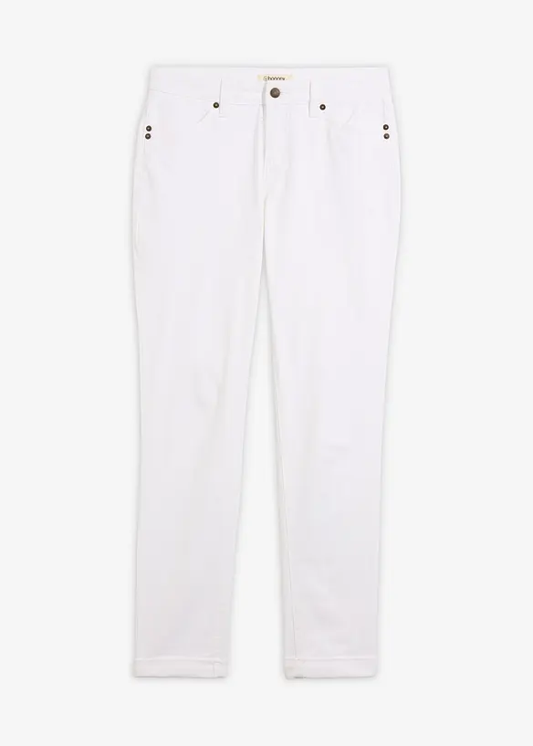 Jeans elasticizzati straight, vita media, bonprix