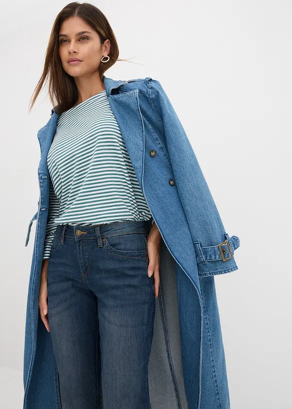 Jeans elasticizzati straight, vita media, bonprix