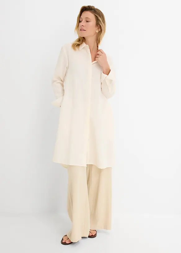 Camicetta lunga in misto viscosa morbido, bonprix