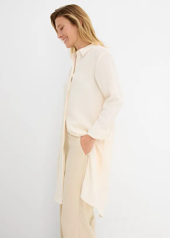 Camicetta lunga in misto viscosa morbido, bonprix