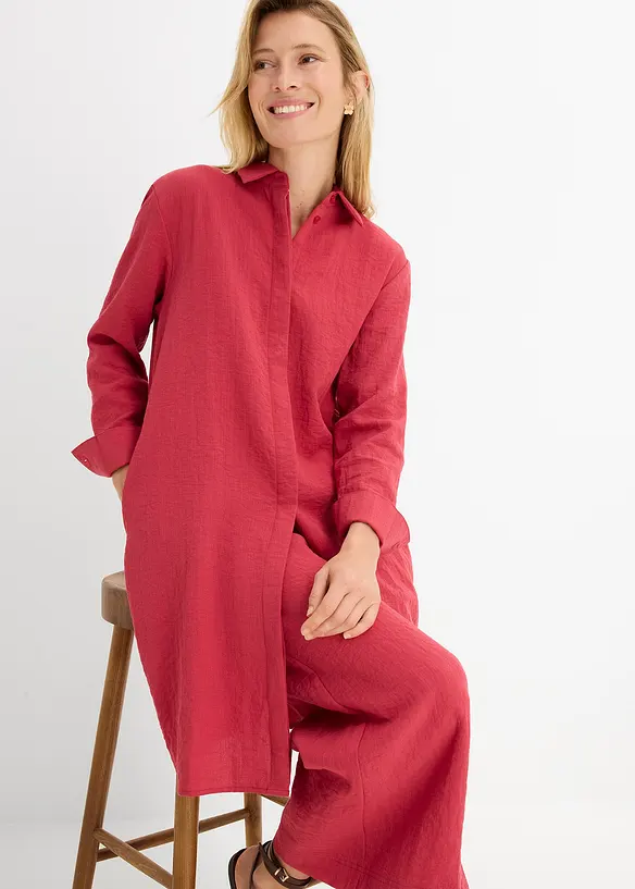 Camicetta lunga in misto viscosa morbido, bonprix