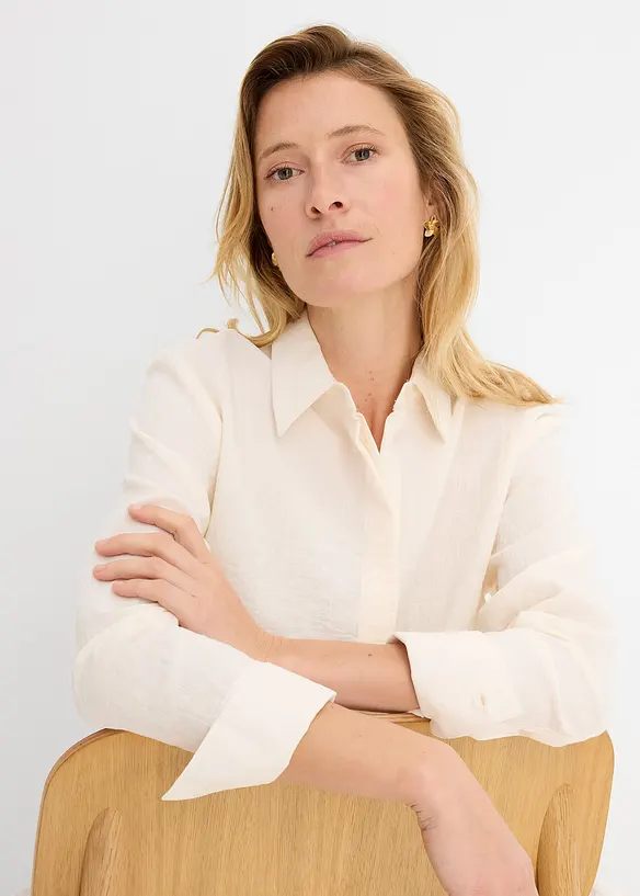 Camicetta lunga in misto viscosa morbido, bonprix