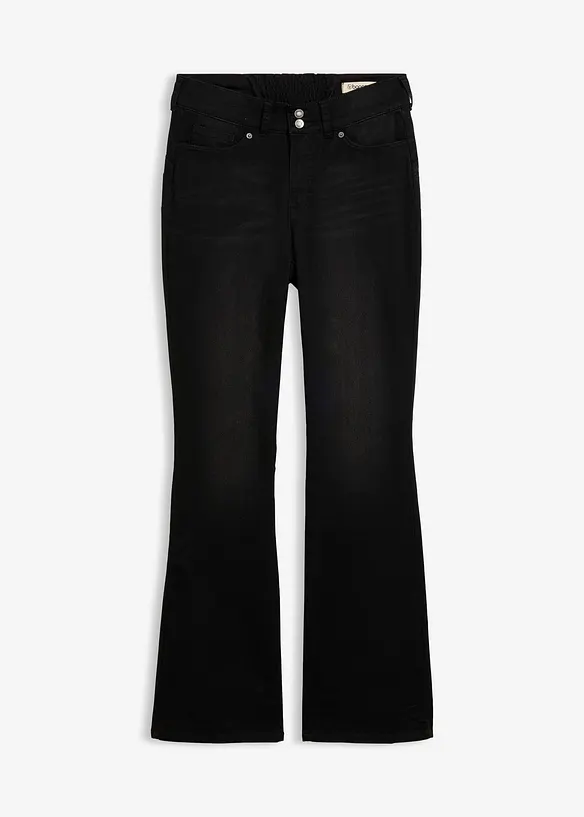 Jeans bootcut modellanti, vita media, bonprix