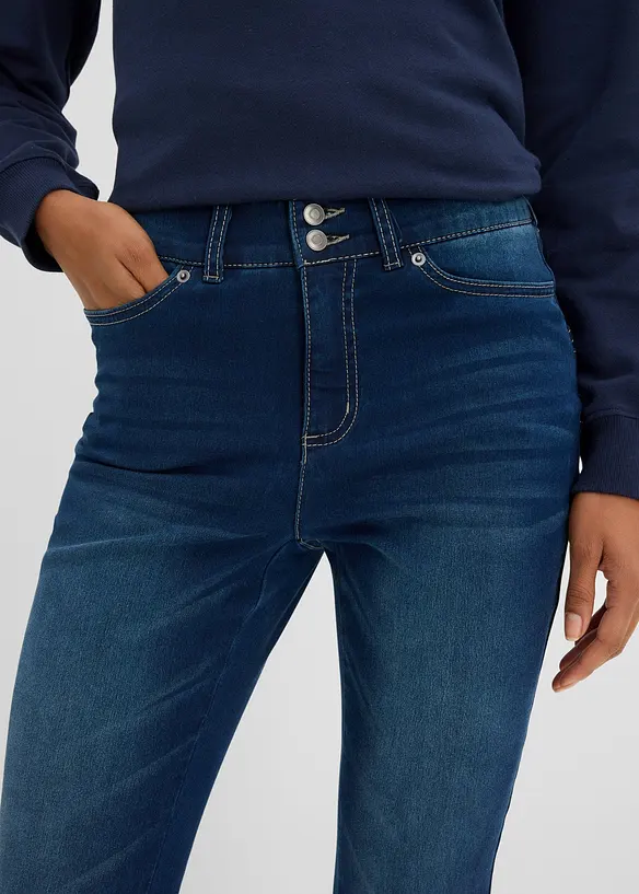 Jeans bootcut modellanti, vita media, bonprix