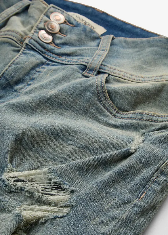 Jeans skinny elasticizzati, vita alta, bonprix