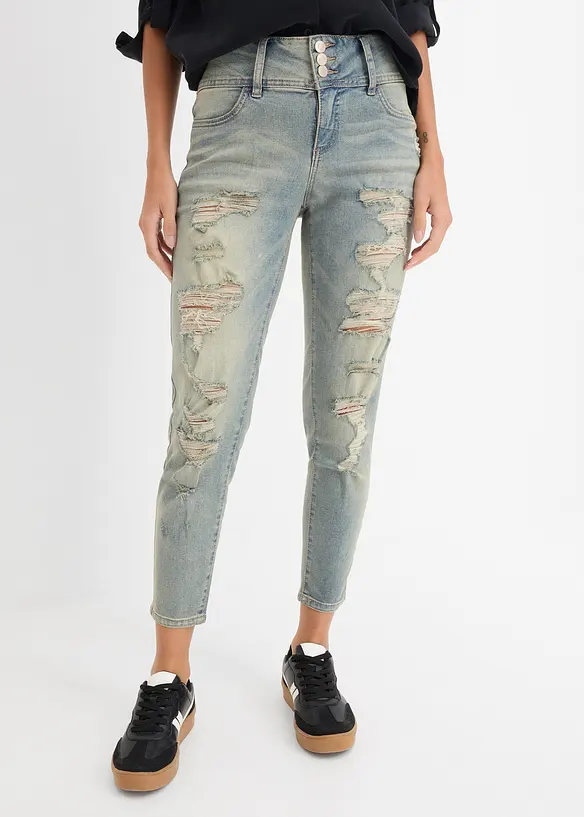 Jeans skinny elasticizzati, vita alta, bonprix