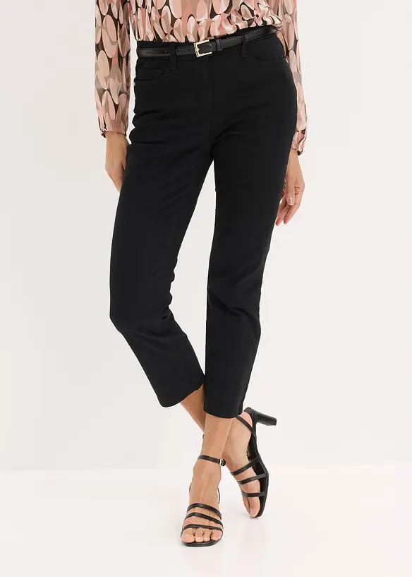 Pantaloni cropped elasticizzati, bonprix