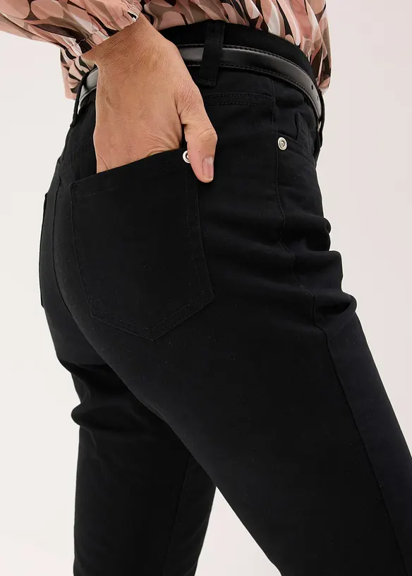 Pantaloni cropped elasticizzati, bonprix