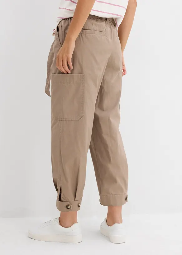 Pantaloni cargo cropped, bonprix