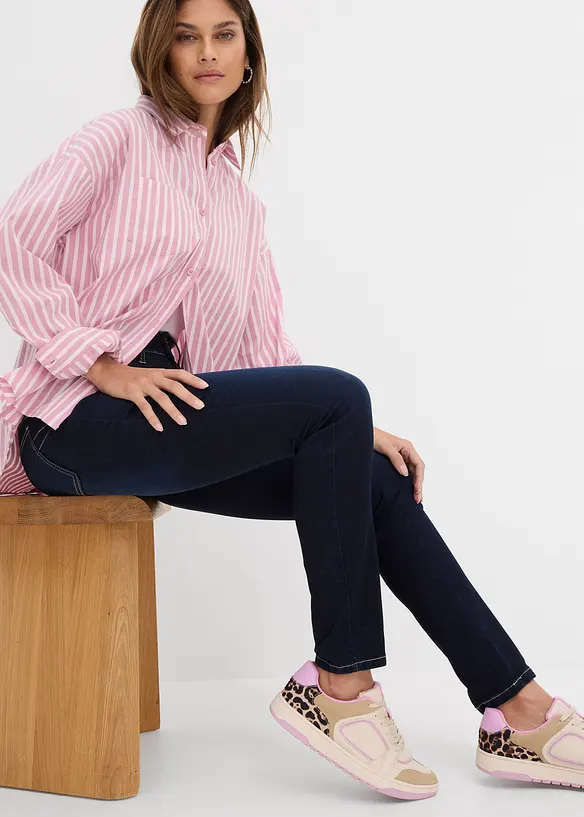 Jeans super elasticizzati slim fit, vita alta, bonprix