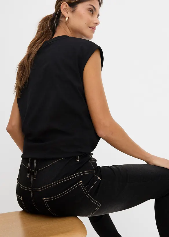 Jeans super elasticizzati slim fit, vita alta, bonprix