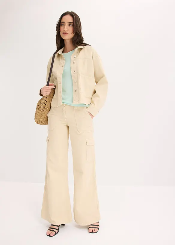 Giacca-camicia in puro cotone, bonprix