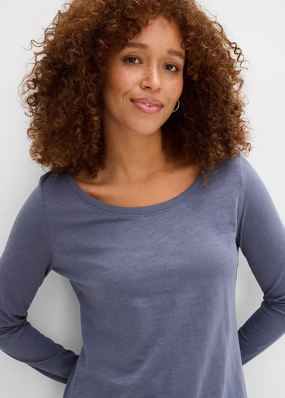 Maglia a maniche lunghe in puro cotone, bonprix