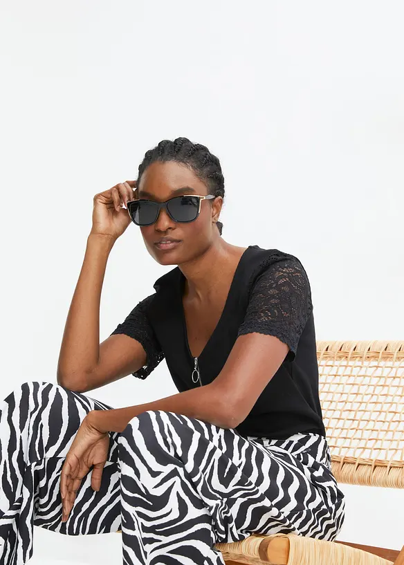 Maglia di cotone a costine, bonprix