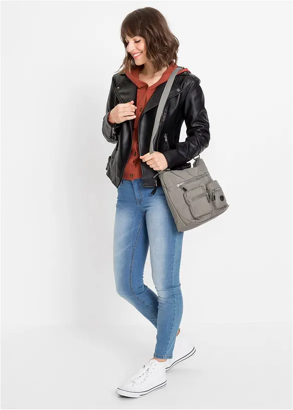 Borsa a tracolla con tasche esterne, bonprix