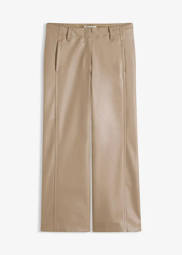 Pantaloni culotte in similpelle, bonprix
