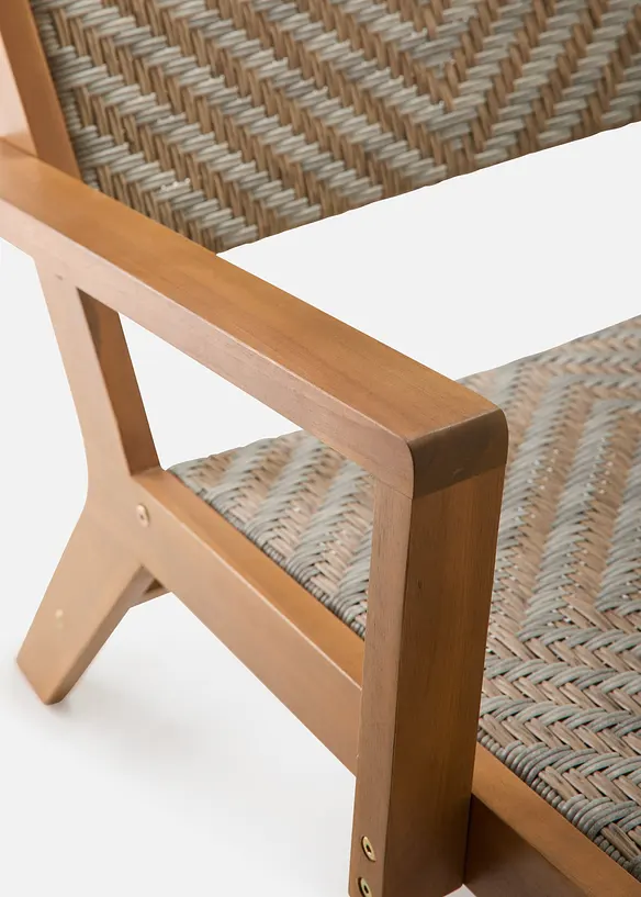 Sedia e poggiapiedi da giardino (set 2 pezzi), bonprix