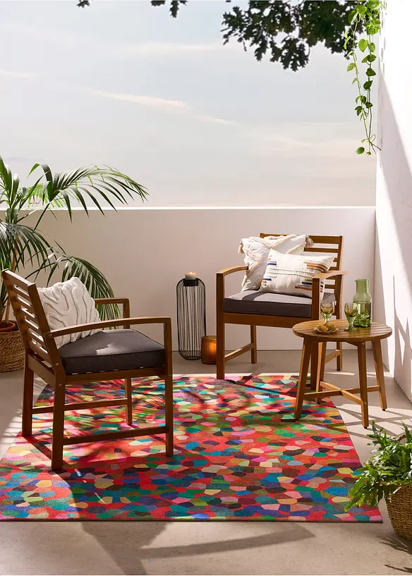 Tavolino e poltrone da giardino (set 3 pezzi), bonprix