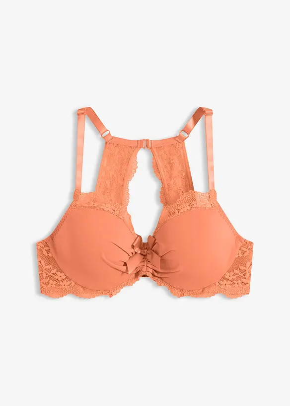 Reggiseno con coppe preformate e pizzo floreale, bonprix