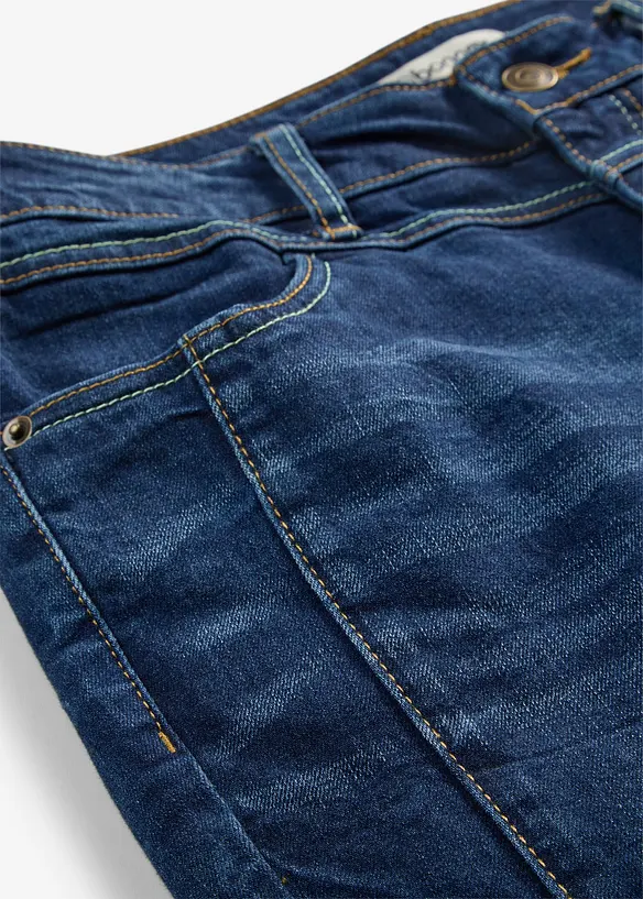 Jeans straight, vita media, bonprix