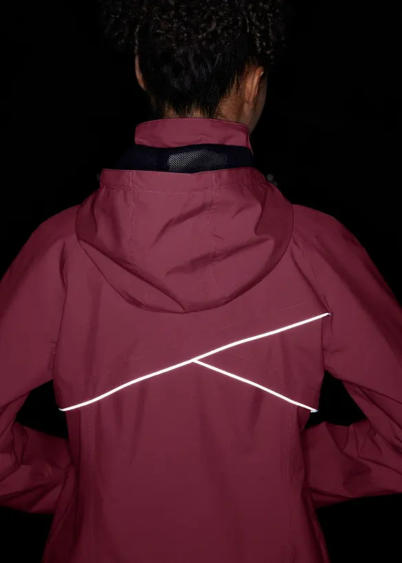 Giacca tecnica impermeabile con dettagli riflettenti, bonprix