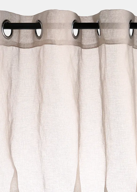 Tenda trasparente in fine tessuto a rete (pacco da 1), bonprix