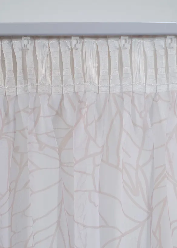 Tenda trasparente con delicata trama strutturata (pacco da 1), bonprix