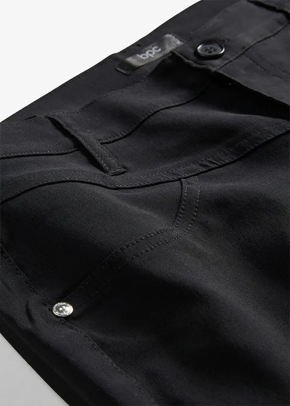 Pantaloni elasticizzati in bengalina, bootcut, bonprix