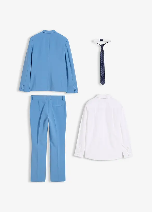 Completo a giacca con camicia e cravatta (4 pezzi), bonprix