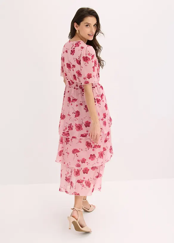 Abito midi in morbido mesh, bonprix