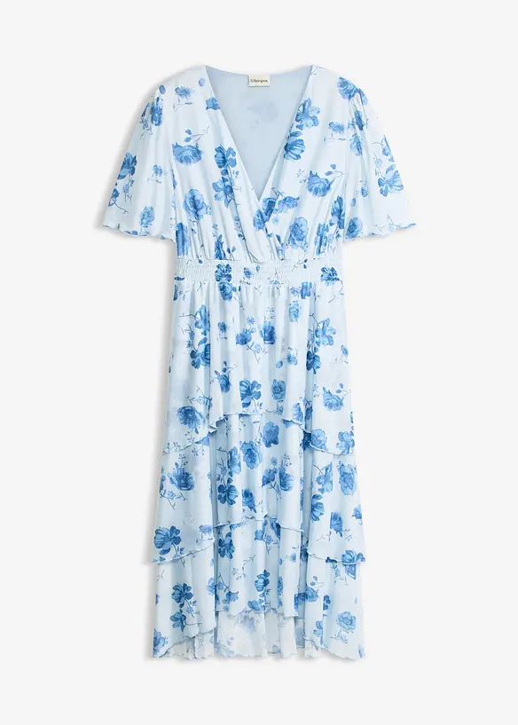 Abito midi in morbido mesh, bonprix