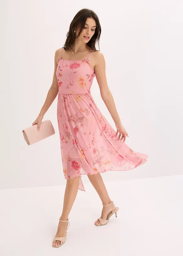 Abito in jersey con mesh delicato, bonprix