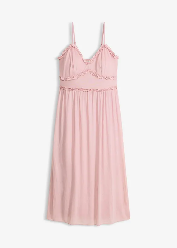 Abito in jersey con mesh delicato, bonprix