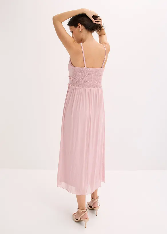Abito in jersey con mesh delicato, bonprix