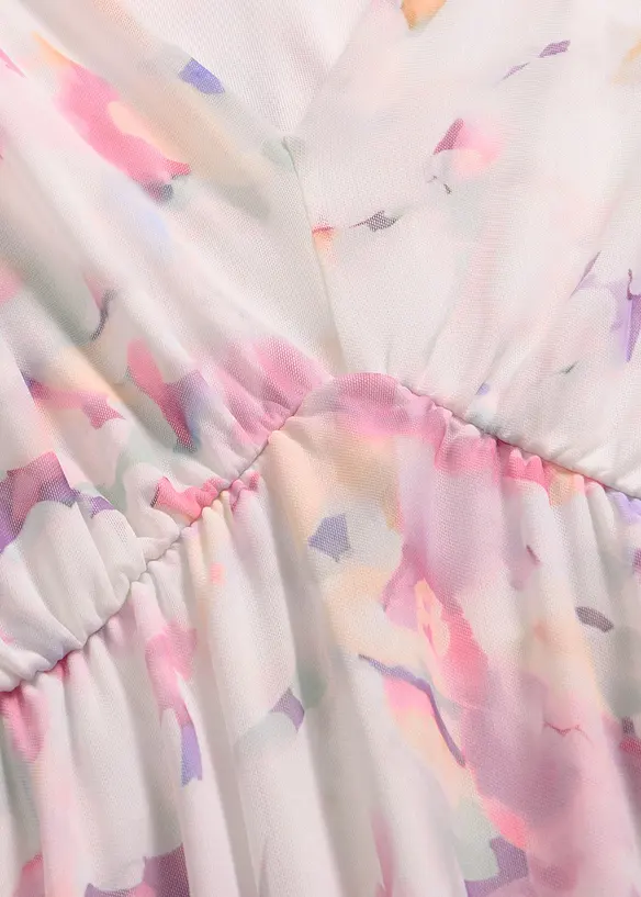 Abito in jersey e mesh delicato, bonprix