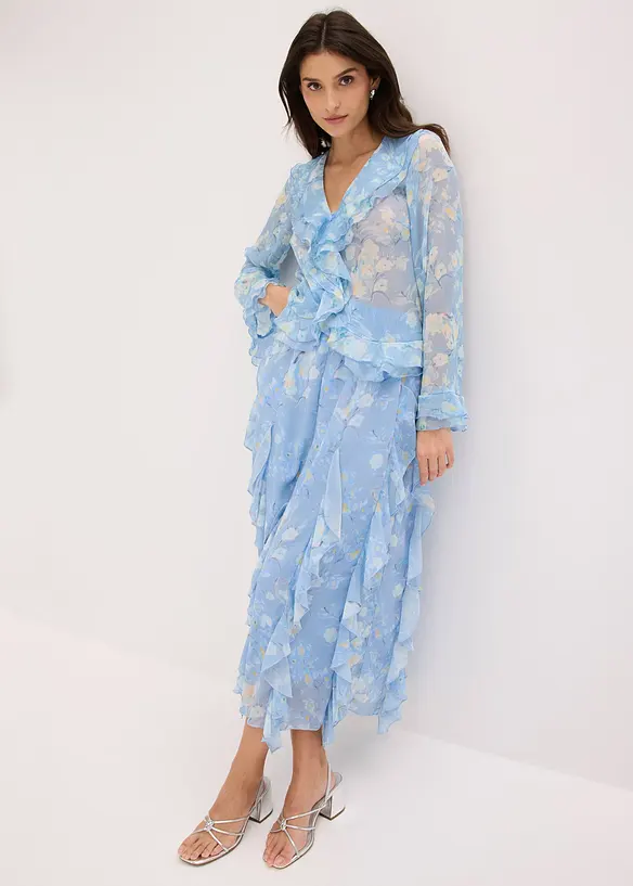 Gonna lunga in chiffon leggero, bonprix