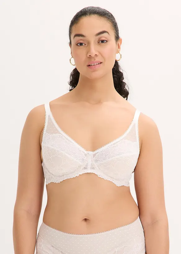 Reggiseno minimizer con pizzo raffinato, bonprix
