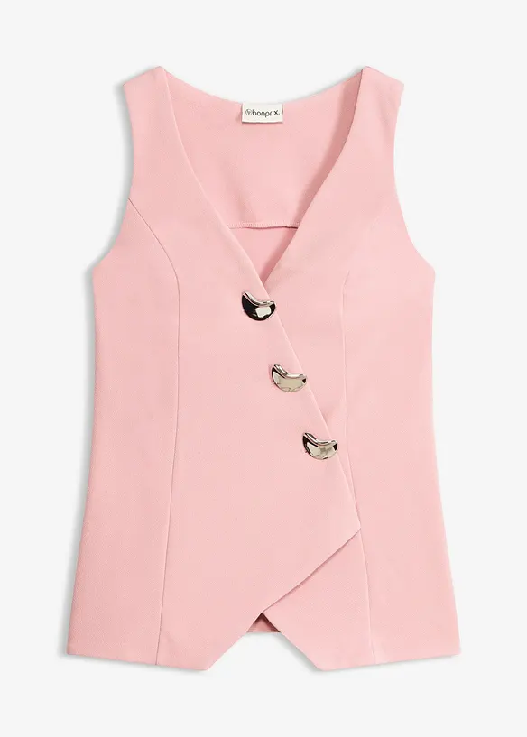 Blazer smanicato con bottoni decorativi, bonprix