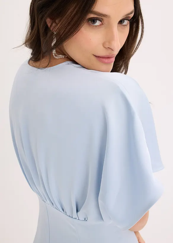 Abito lungo in satin lucido, bonprix