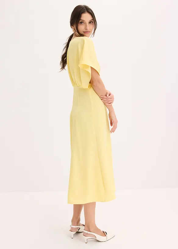 Abito lungo in satin lucido, bonprix