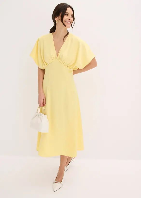 Abito lungo in satin lucido, bonprix