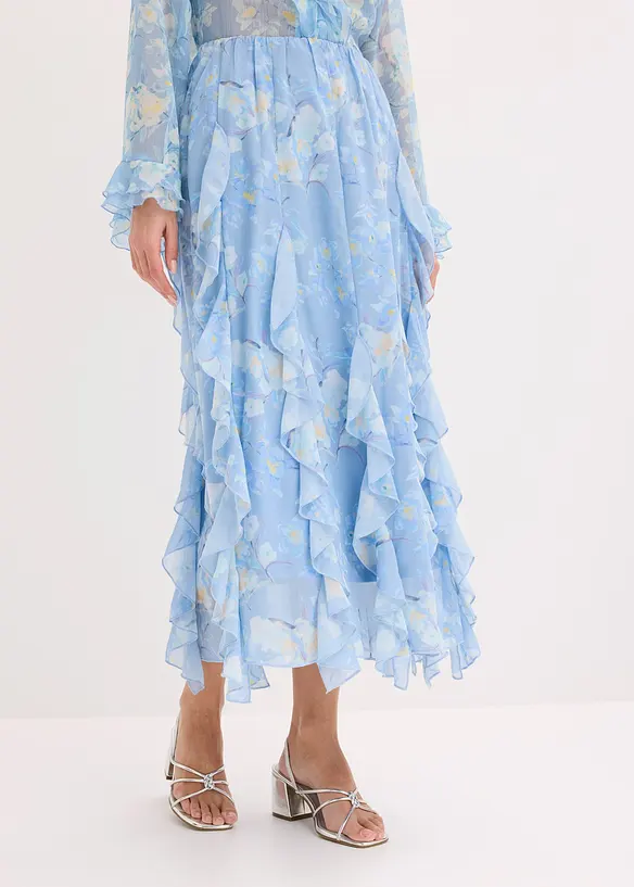 Gonna lunga in chiffon leggero, bonprix