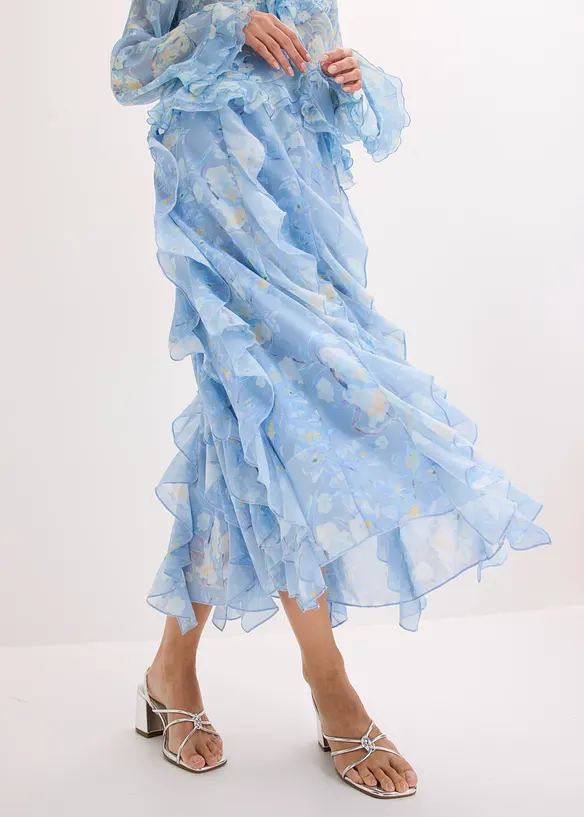 Gonna lunga in chiffon leggero, bonprix