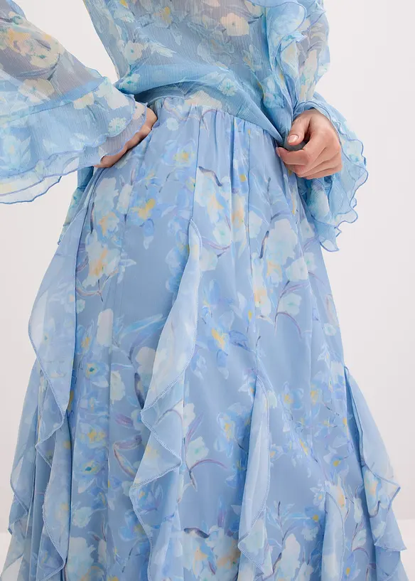 Gonna lunga in chiffon leggero, bonprix