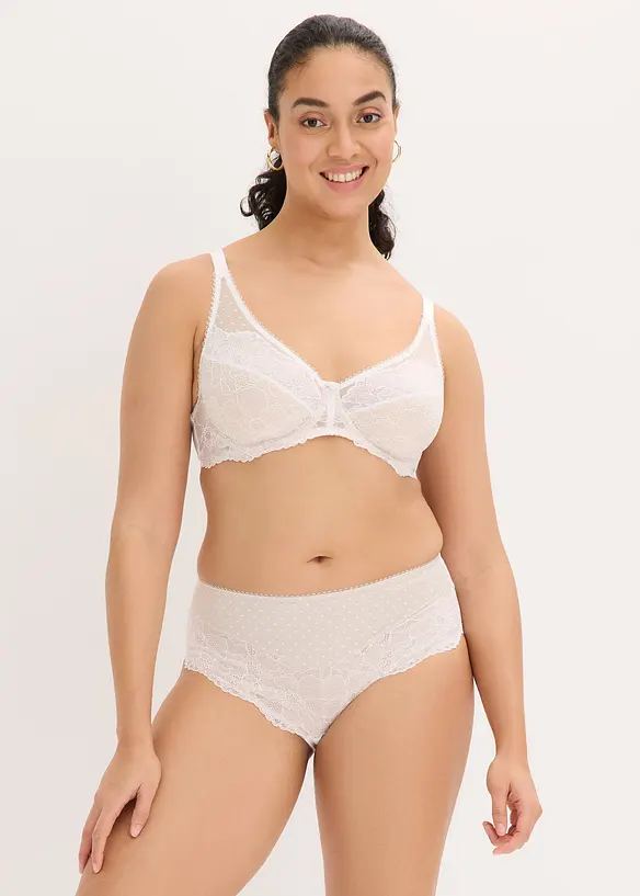 Slip alto con pizzo raffinato, bonprix