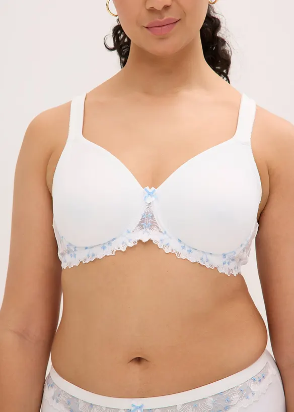 Reggiseno minimizer con ricami delicati, bonprix